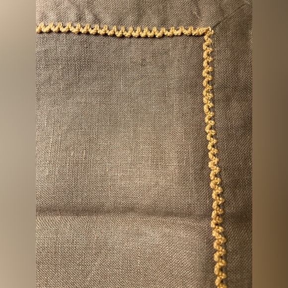 Set of 12  Linen Cocktail Napkins 21”x 21” Set of 12 Linen Placemats 19.5”x13.5” - Picture 5 of 14